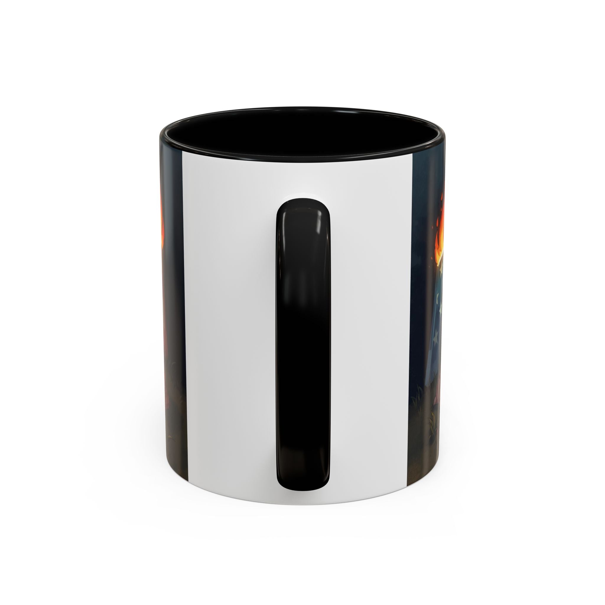 Patriotic Camping Coffee Mug - Fun America Design, Perfect for , Campfire Gatherings, Super for Gifts