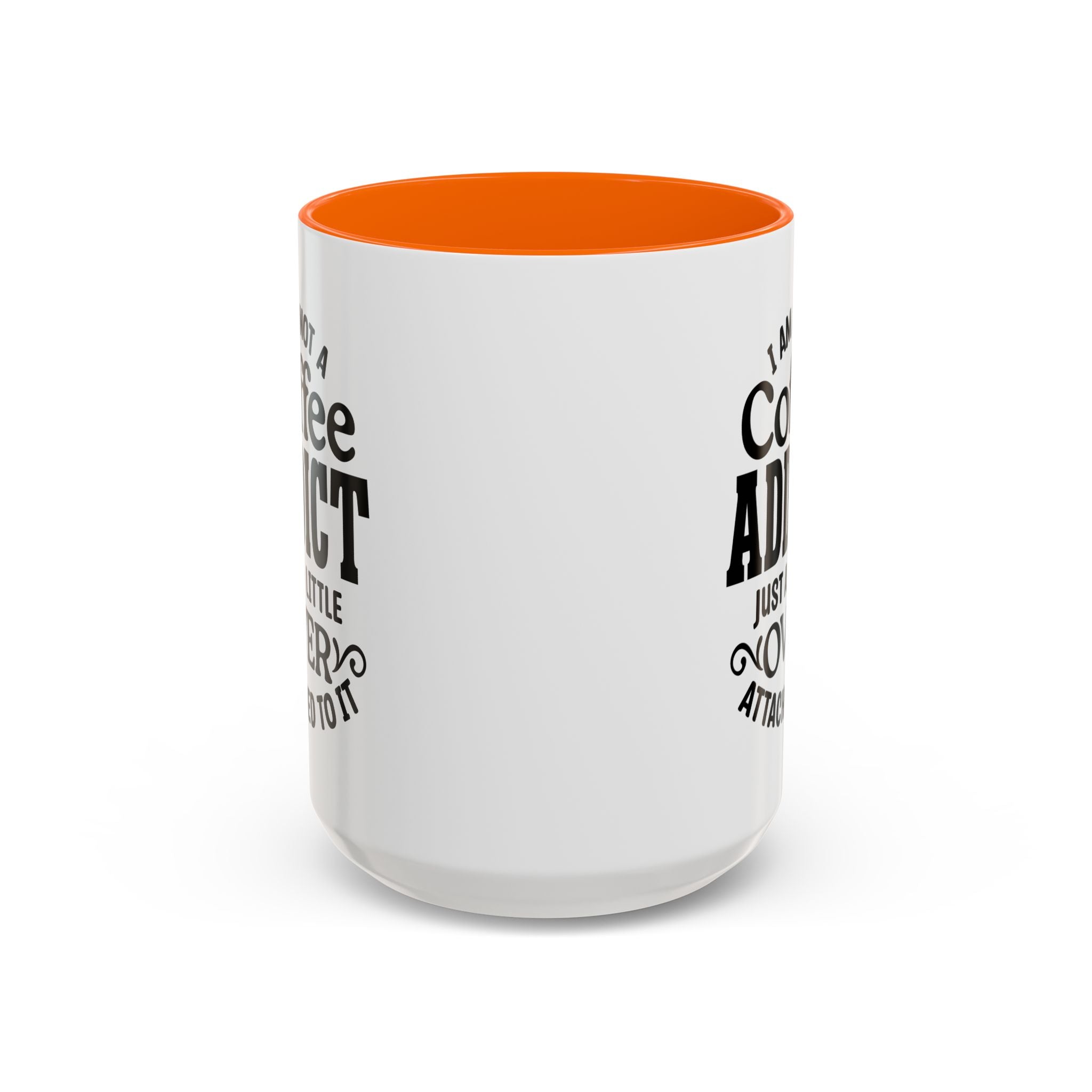 Coffee Addict Mug, Funny Coffee Lover Gift, Black Accent Mug, Warm Beverage Cup, Office Humor Drinkware