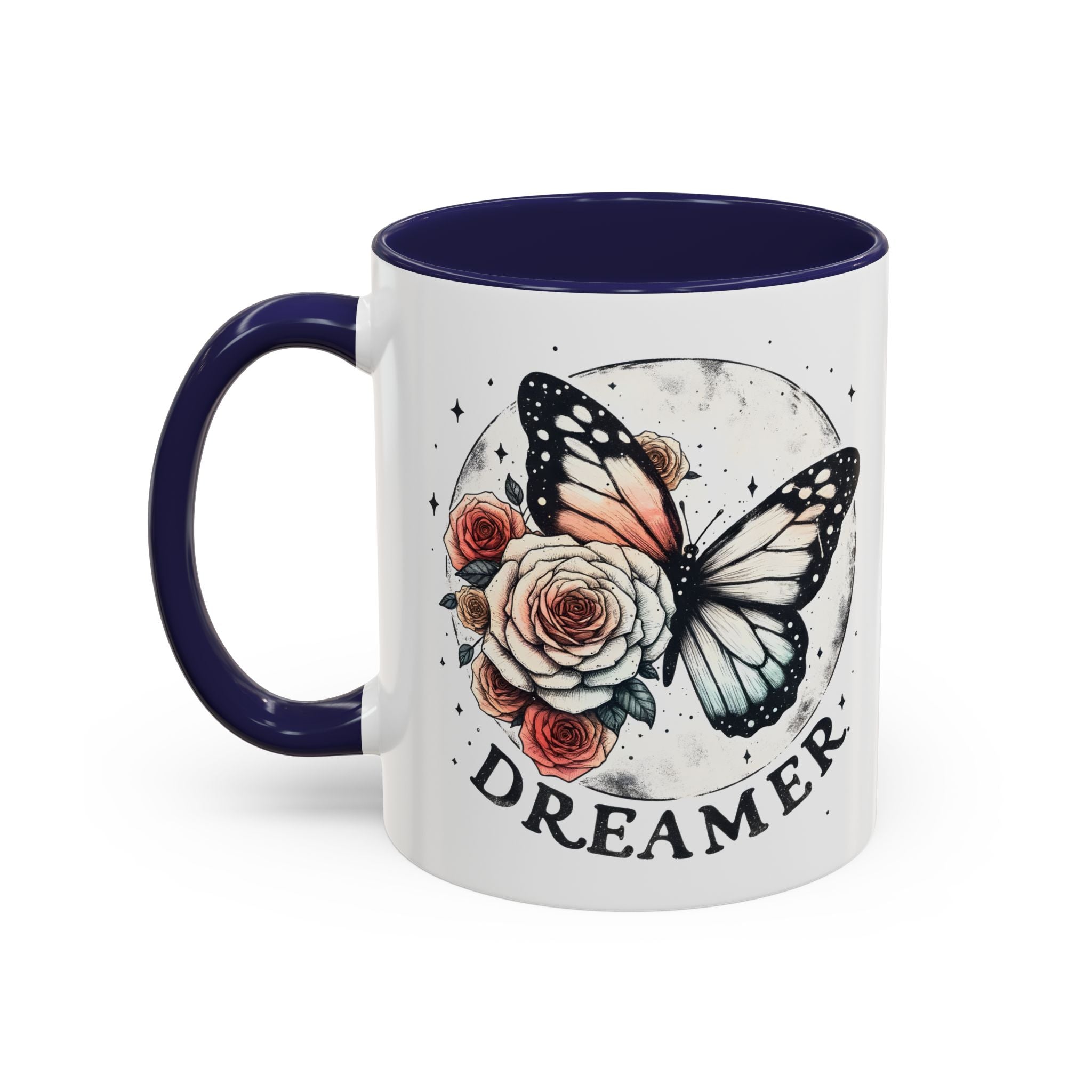 Dreamer Butterfly Coffee Mug - Stylish Accent for Creatives positive vibe freedom nature lover