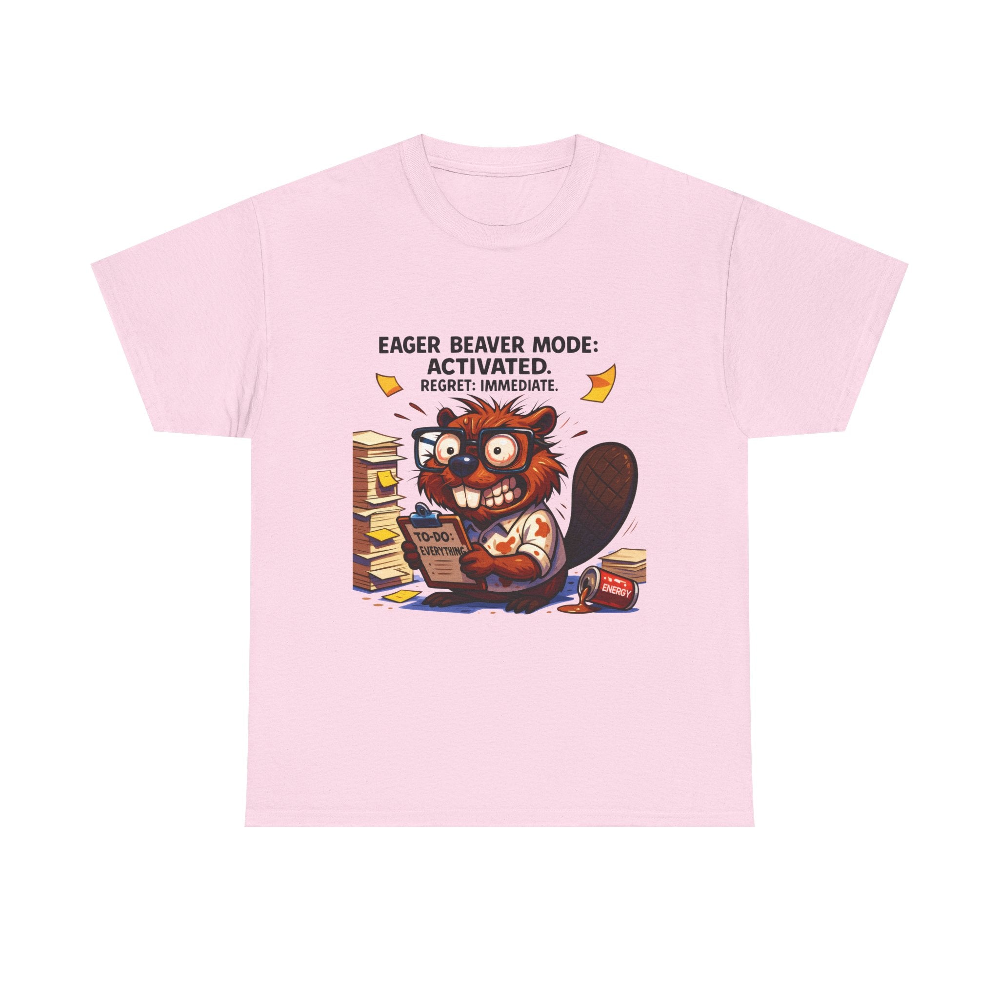 Eager Beaver Unisex Tee: Fun Gift for Book Lovers, Cozy Casual Wear, Quirky Graphic Tee, Perfect for Reading Festivals, Birthday Gift
