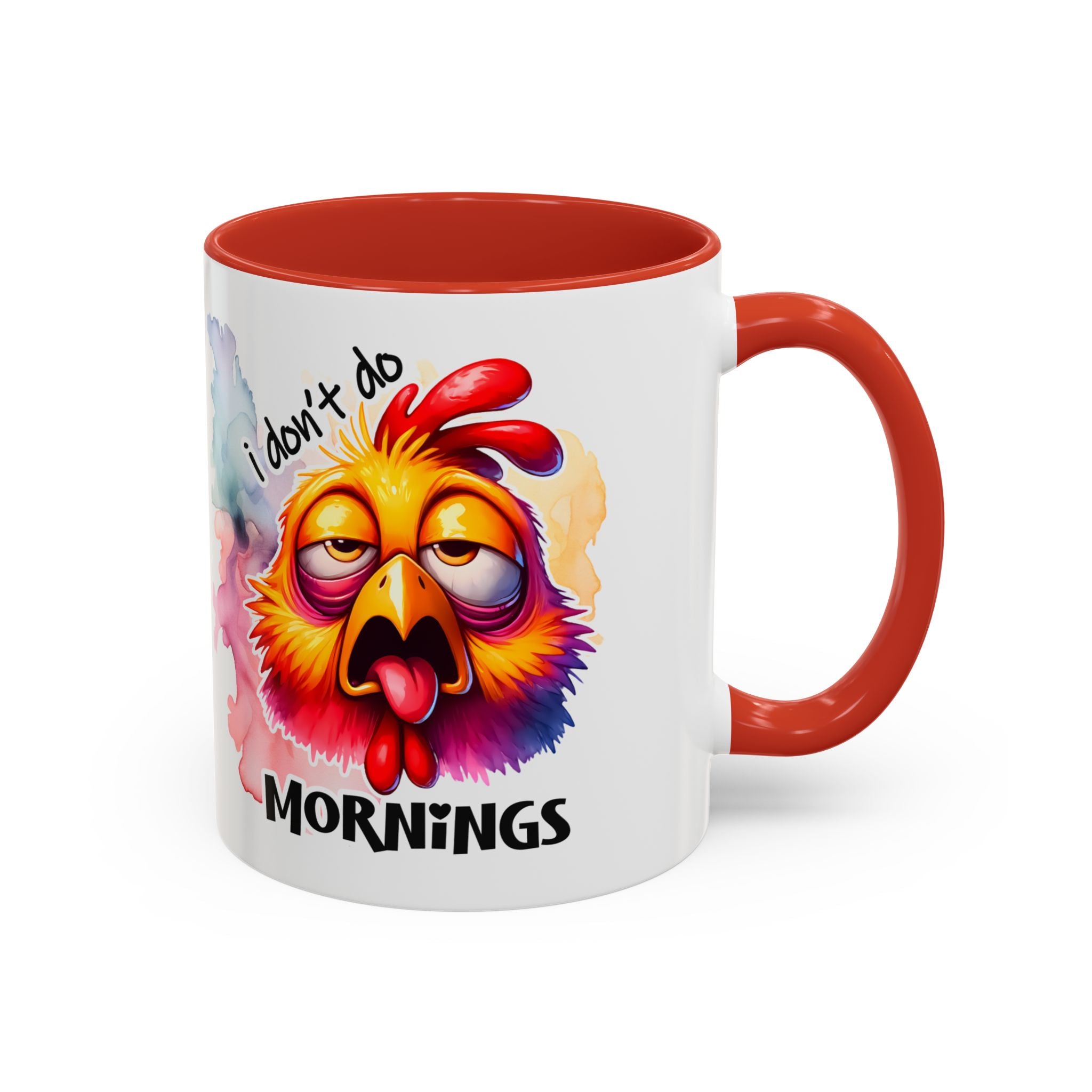 Funny Morning Coffee Mug, Humor Mug, Gift for Coffee Lovers, Sleepy Chicken Mug, Cute Drinkware, Holiday Present