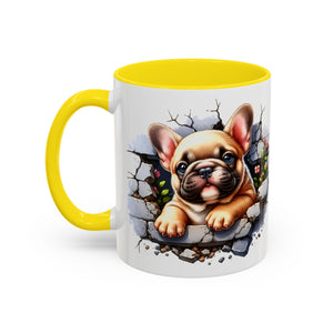 Charming Dog-Themed Coffee Mug, Perfect for Pet Lovers, Gift for Dog Owners, Cute French Bulldog Art, Ideal for Birthdays and Holidays