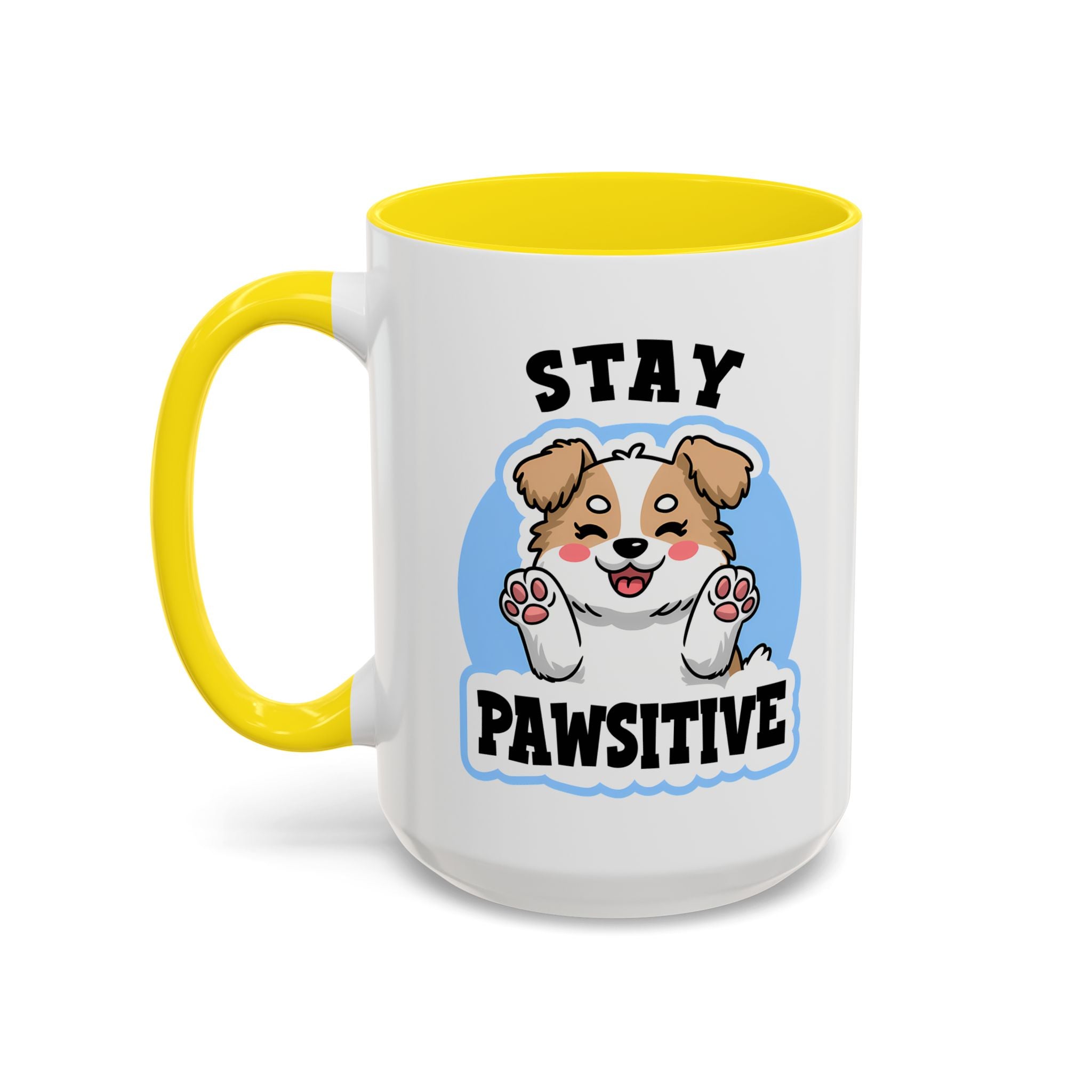 Cute Stay Pawsitive Coffee Mug - Perfect Gift for Dog Lovers mental health