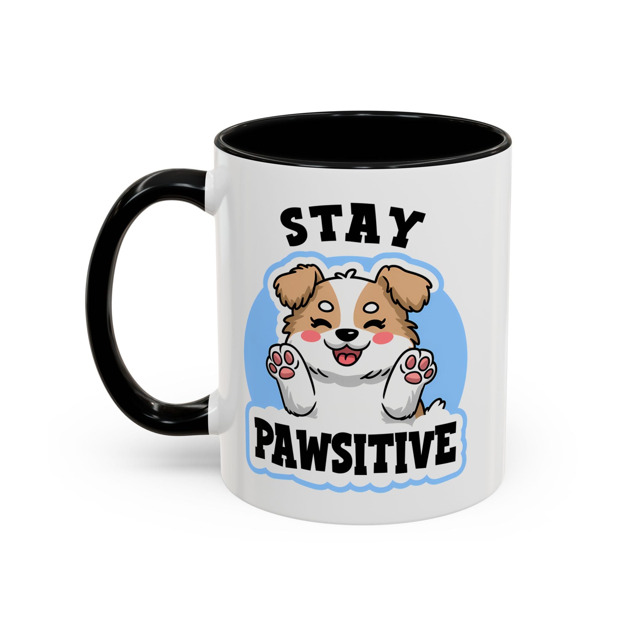 Cute Stay Pawsitive Coffee Mug - Perfect Gift for Dog Lovers mental health