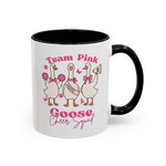 cancer awareness Team Pink Goose Cheer Squad Coffee Mug - Cute Animal Mug for Fun Gifts,   Home Decor/Office Use