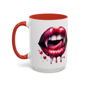 Gothic Vampire Teeth Coffee Mug – Perfect for Halloween, Spooky Occasions, Gift for Horror Lovers, Unique Accent Cup