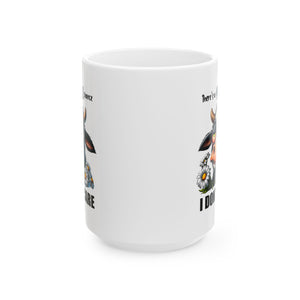 I don't care attitude  Cow coffee Mug  Cute Coffee Cup, Animal Lover Gift, Farmhouse Decor, Birthday Present, Cow-Themed Kitchenware