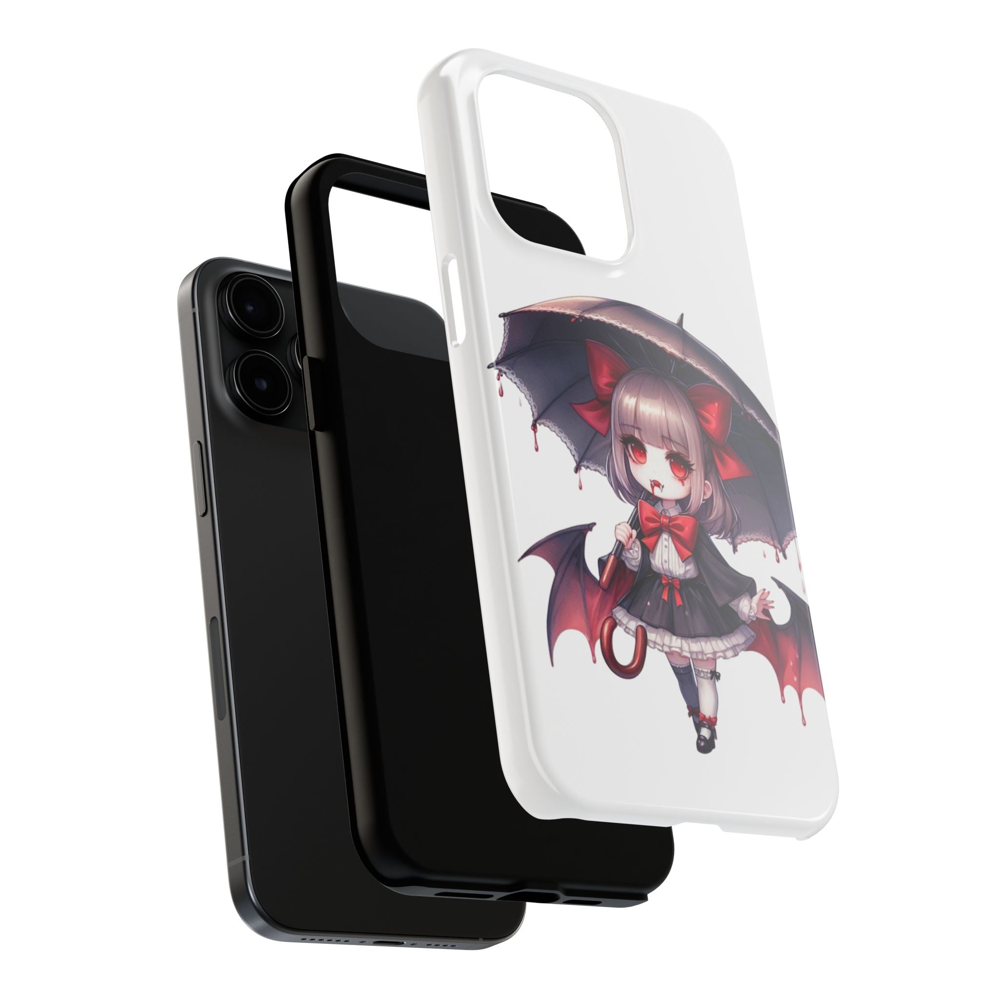 vampire girl horror art Tough Phone Cases