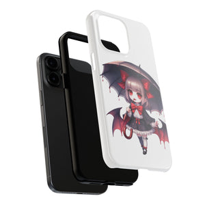 vampire girl horror art Tough Phone Cases