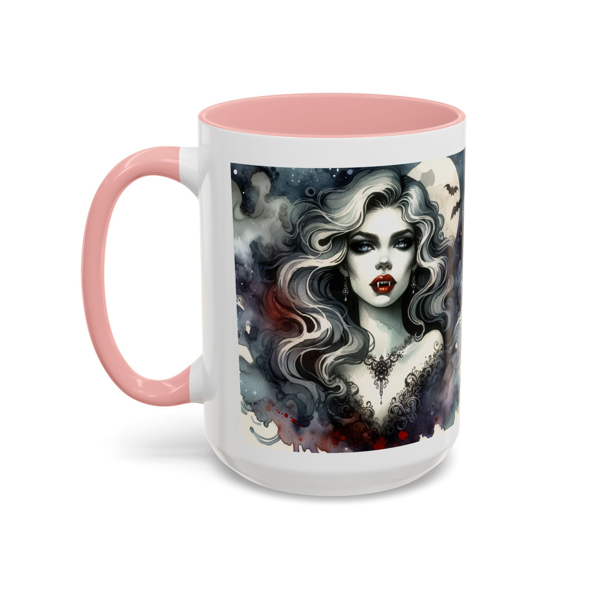 Gothic vampire Elegance Coffee Mug,  Halloween Decor, Dark Art Mug, Spooky Homeware