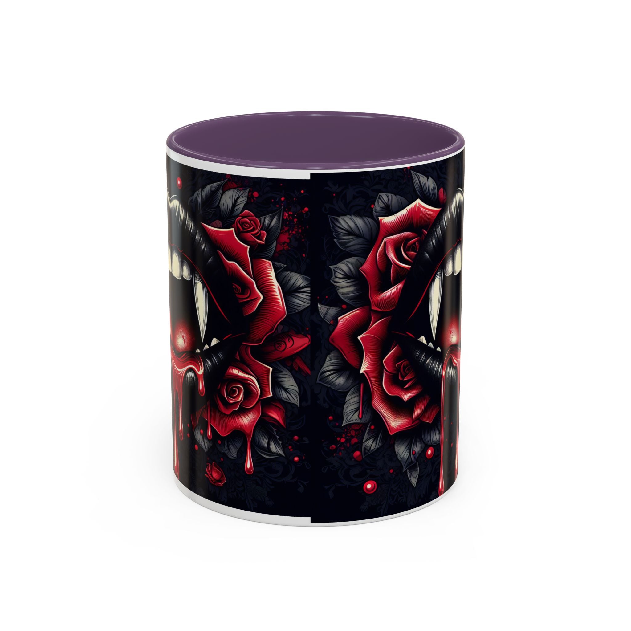 Gothic Vampire Rose Coffee Mug | Perfect for Halloween, Unique Gift, Dark Aesthetic, Gothic Decor, Horror Collectible