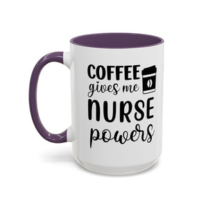 Nurse Coffee Mug, Funny Gift for Nurses, Coffee Lover's Mug, Black Accent Tea Cup, Motivational Nurse Gift