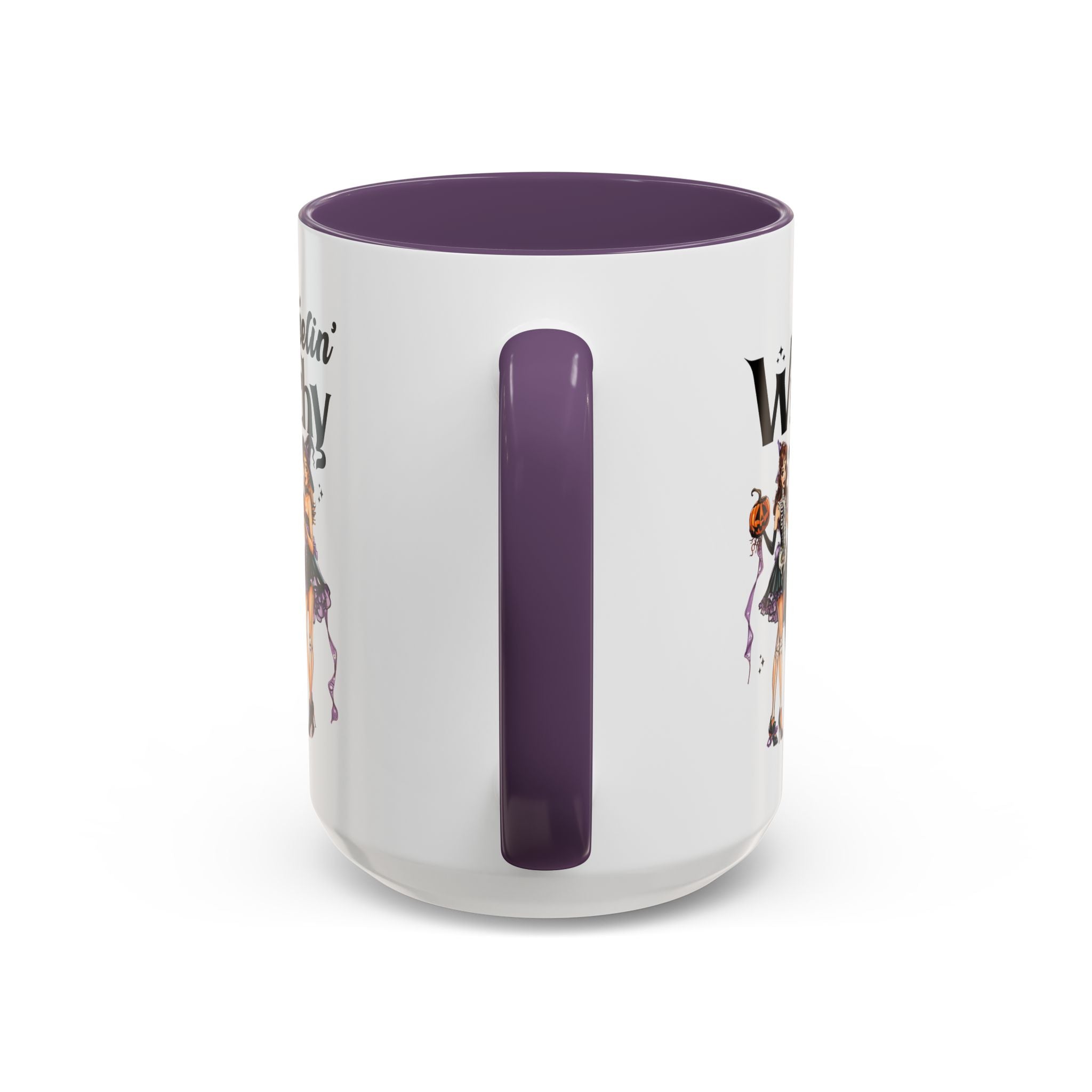 Witchy Accent Coffee Mug - Spooky Halloween Mug, Witchy Decor, Gift for Her, Fall Coffee Cup, Party Mug