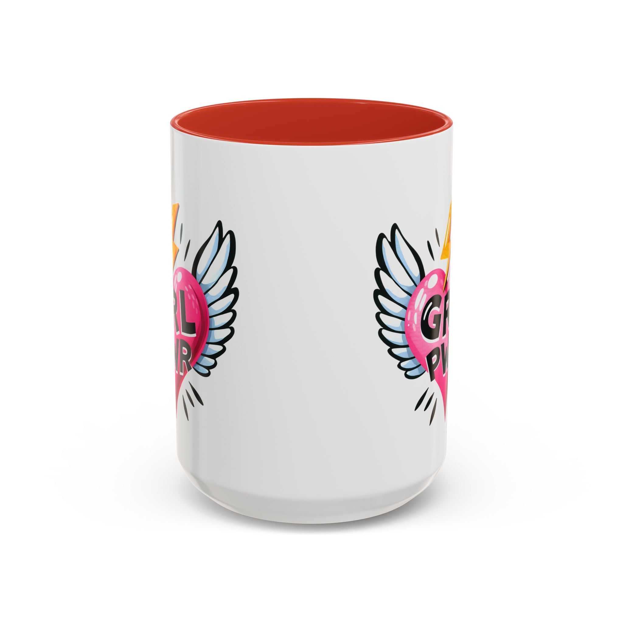 Empowering Heart Coffee Mug | Inspirational Gift for Women, GRL PWR Mug, Cute Kitchen Decor, Unique Friendship Gift, Motivational Coffee Cup
