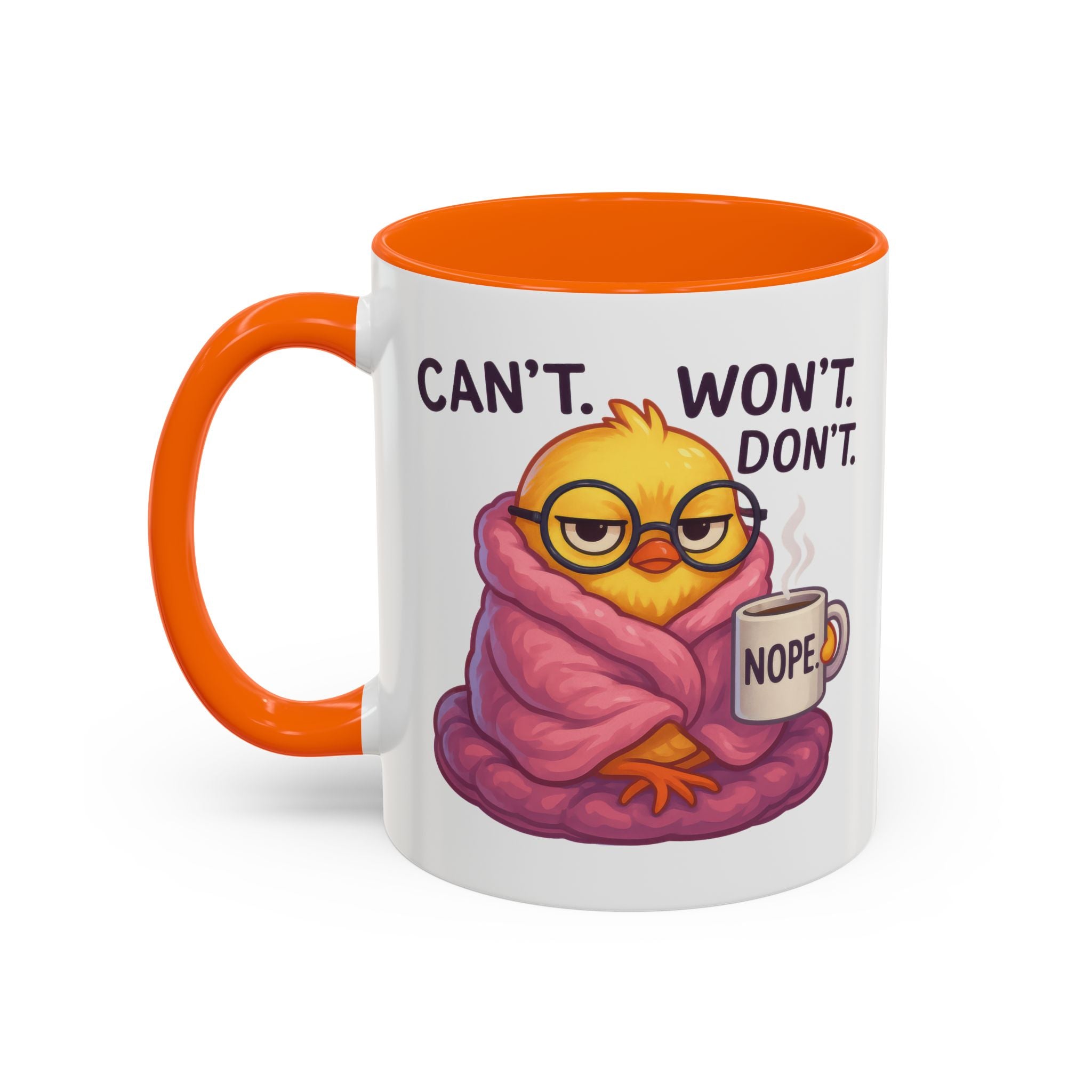 Cozy Cartoon Coffee Mug - Perfect for Lazy Days, Gifts for Friends, Cute Coffee Cups, Inspirational Morning Mug, Funny Beverage Container