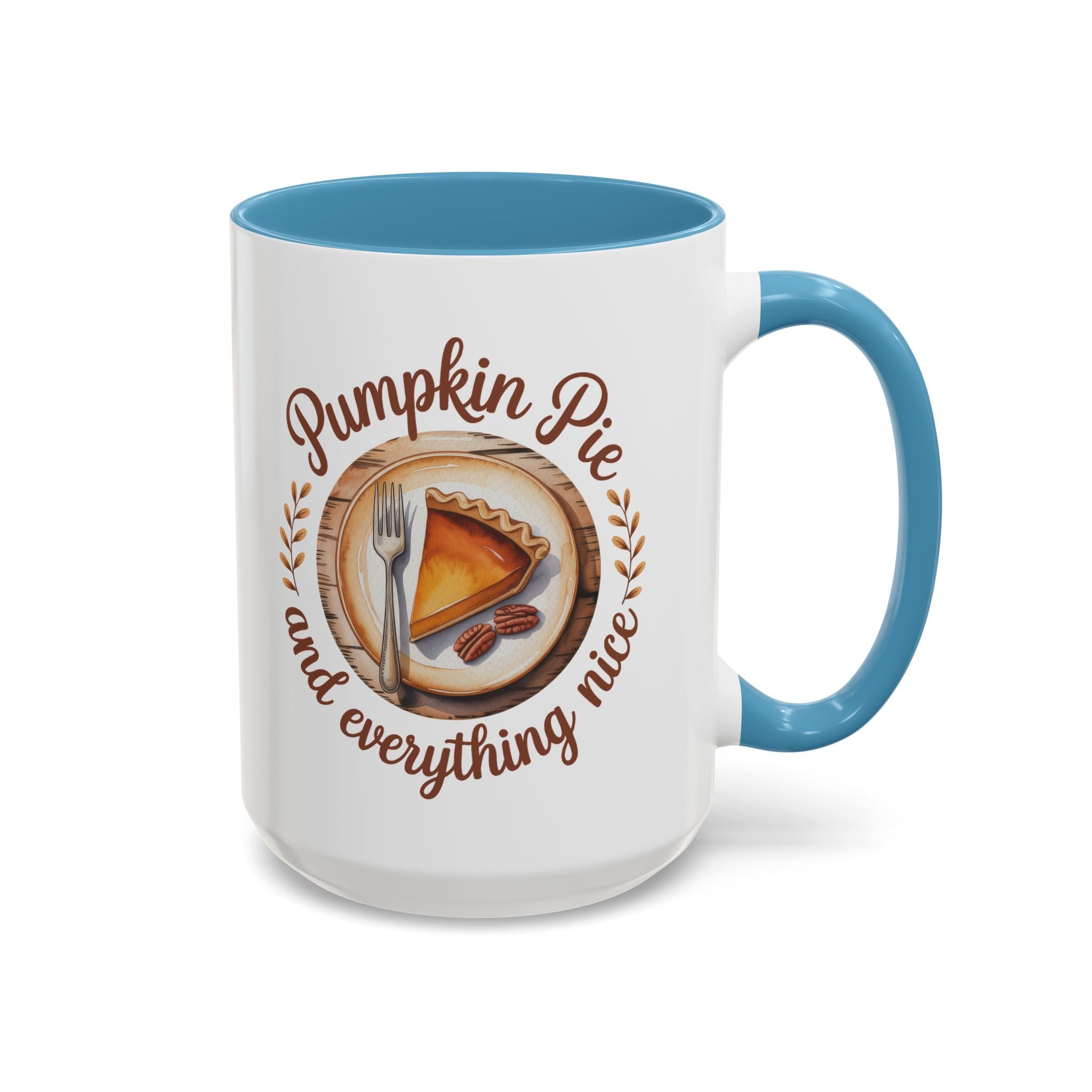 Pumpkin Pie Accent Coffee Mug - Perfect for Fall and Thanksgiving Warmth
