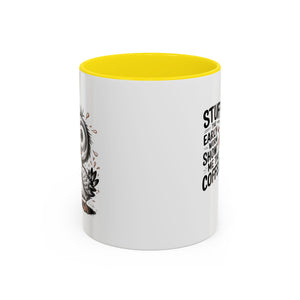 Quirky Coffee Mug with Owl Design | Gift for Coffee Lovers, Unique Office Mug, Fun Morning Coffee Cup, Bird-Themed Mug, Early Bird Gift