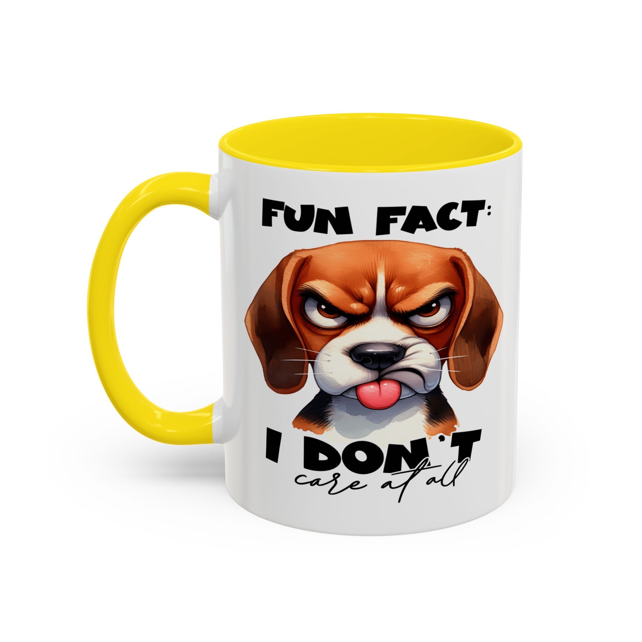 Funny Dog Accent Coffee Mug - Beagle Lover Gift, Pet Owner Present, Unique Animal Mug, Quirky Home Decor, Fun Fact Design
