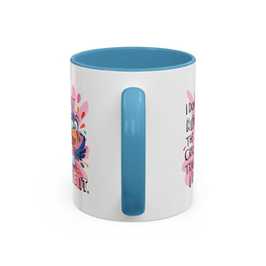 Funny attitude Travel Mug - "I Don't Just Ride the Crazy Train, I Drive It" - Colorful Bird Design