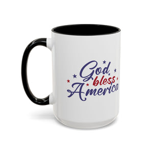 Patriotic Coffee Mug - God Bless America Design