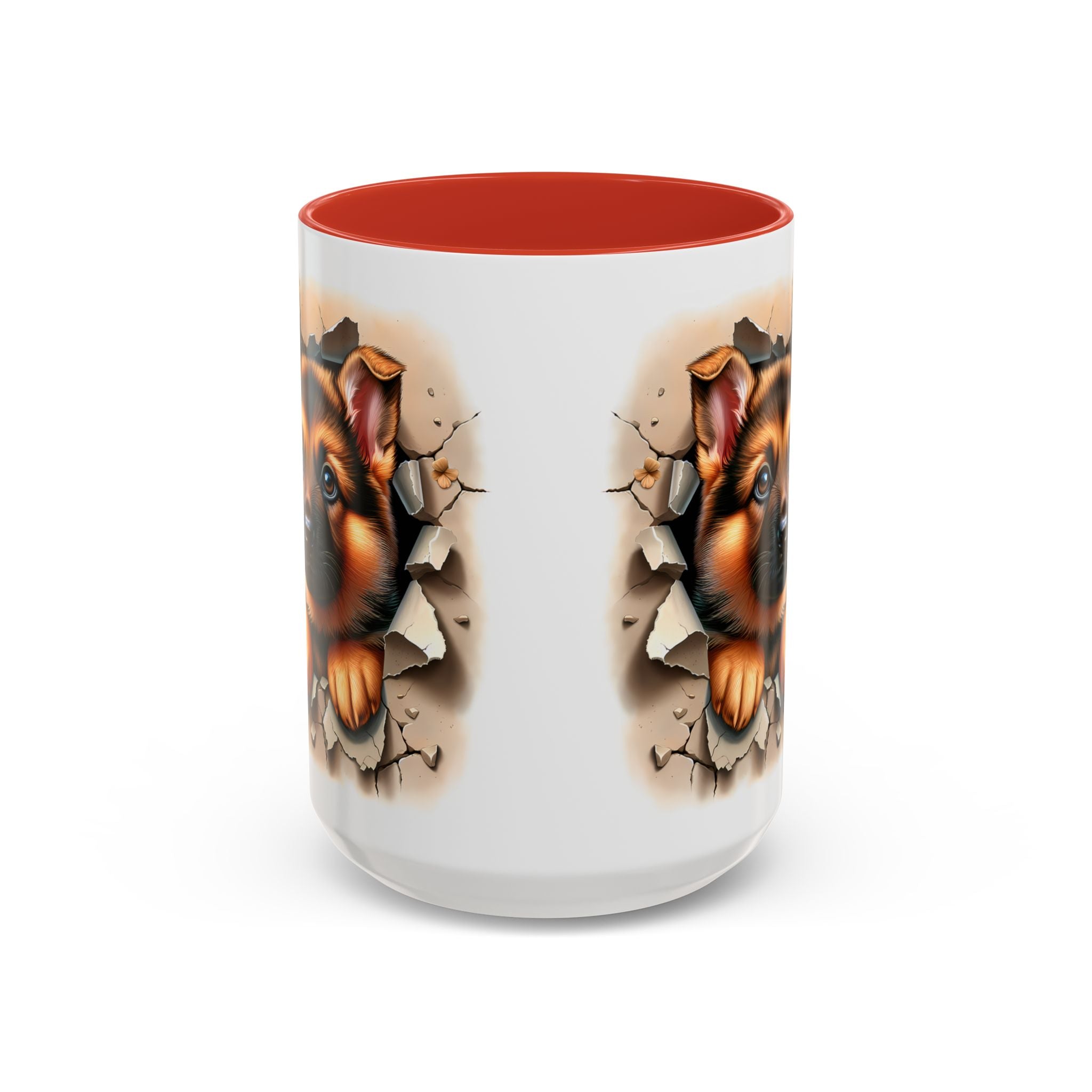 German Shepherd Accent Coffee Mug | Dog Lover Gift, Tasty Hot Beverage Cup, Pet Themed Kitchenware, Animal Adoption Cup, Unique Pet Gift