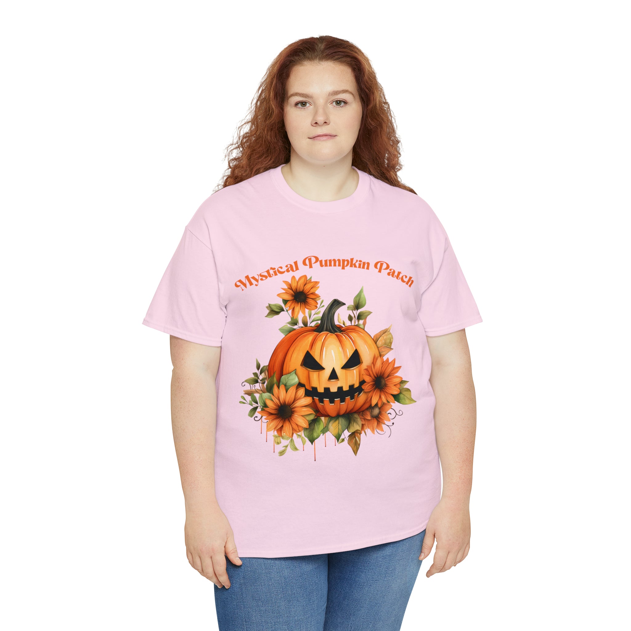 Halloween unisex t shirt mystical pumkin patch fall fun stocking stuffer Unisex Heavy Cotton Tee