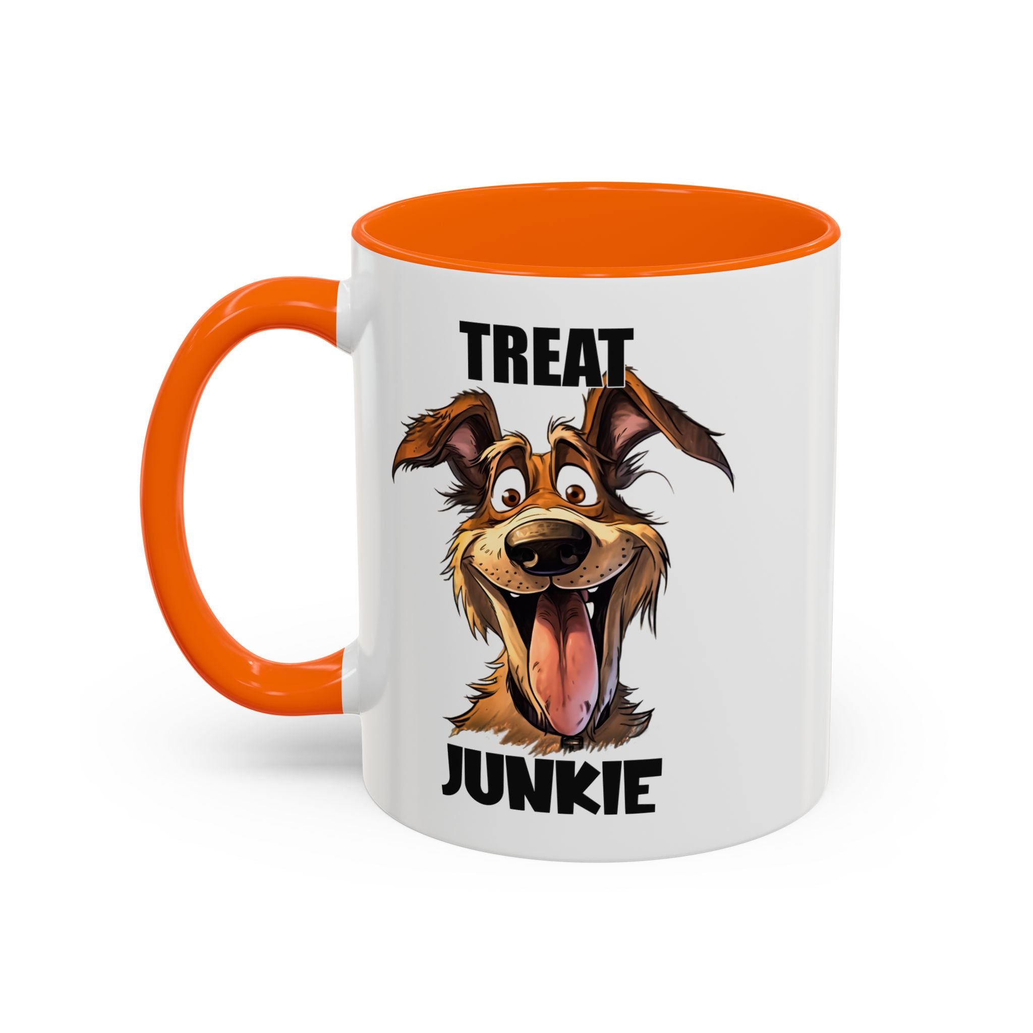 Funny Dog Lover Coffee Mug - Treat Junkie, Pet Gift, Animal Lover Cup, Dog Mom, Unique Mug for Dog Owners
