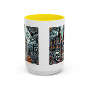 Gothic vampire Halloween Coffee Mug, Spooky Decor, Skull Design, Gift for Horror Lovers,  Party Essential, Unique Drinkware