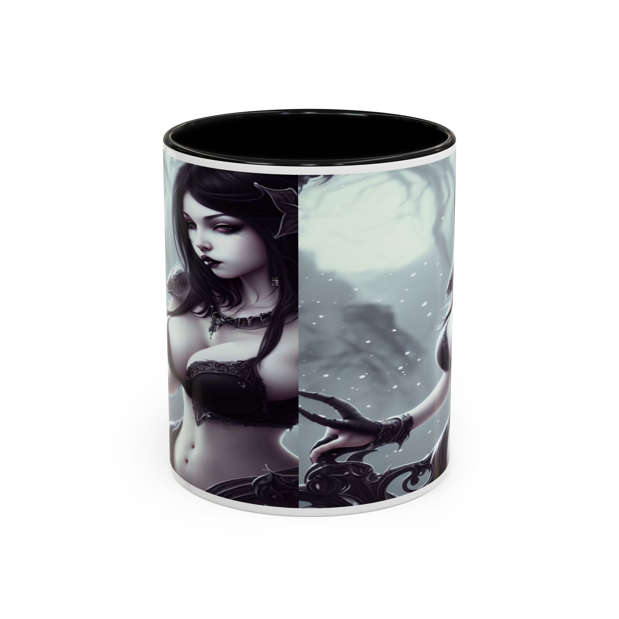 sexy busty woman Gothic Fantasy Coffee Mug – 11oz & 15oz Sculpted Design horror art