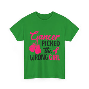 Empowering Cancer Awareness Tee, Inspirational T-Shirt, Unisex Cotton Tee for Fighters, Gift for Cancer Survivors, Supportive Apparel