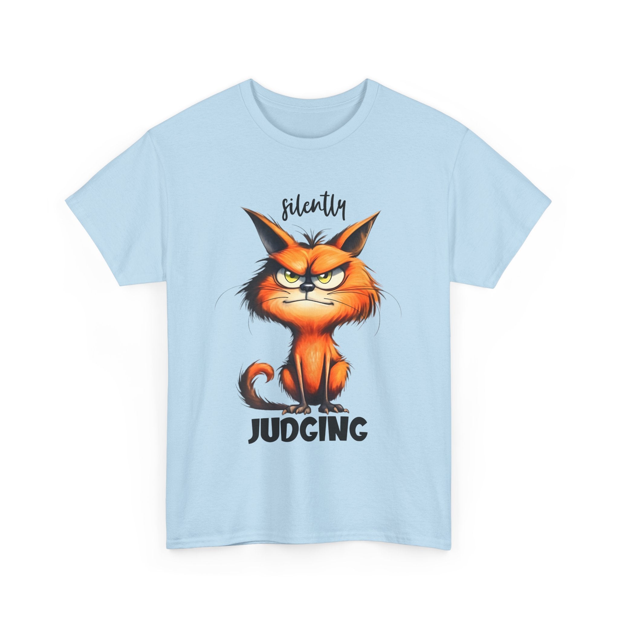 Unisex Cat Judgment Tee, Funny Cat Shirt, Gift for Cat Lovers, Pet Humor Tee, Cute Cat Graphic Tee, Animal T-Shirt