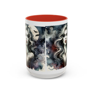 Gothic vampire Elegance Coffee Mug,  Halloween Decor, Dark Art Mug, Spooky Homeware