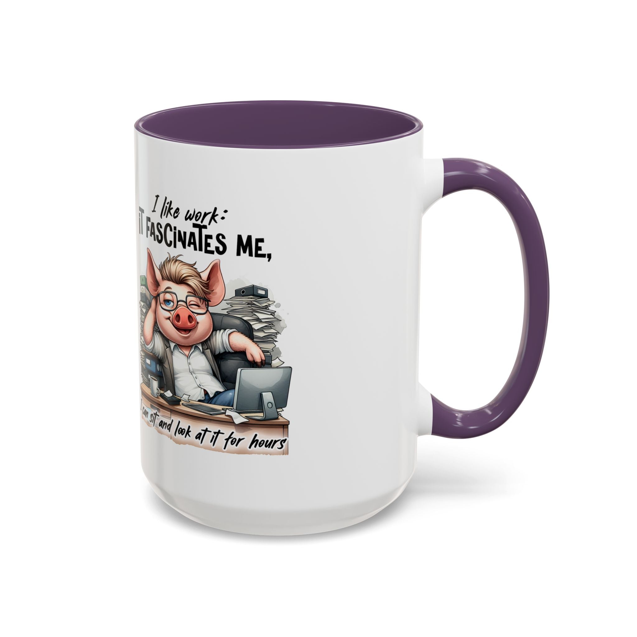 Whimsical Pig Coffee Mug, Funny Gift for Animal Lovers, Unique Office Mug, Cute Coffee Cup, Perfect for Birthdays, Holidays