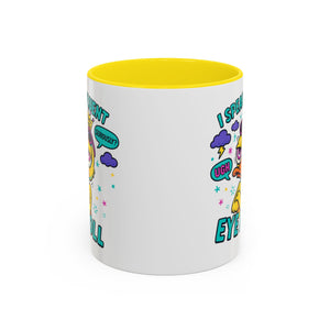 attitude Sassy Eye Roll Coffee Mug,  for Coffee Lovers, Gift for Friends, Quirky Tea Mug, Humor  Cute Kitchen Decor