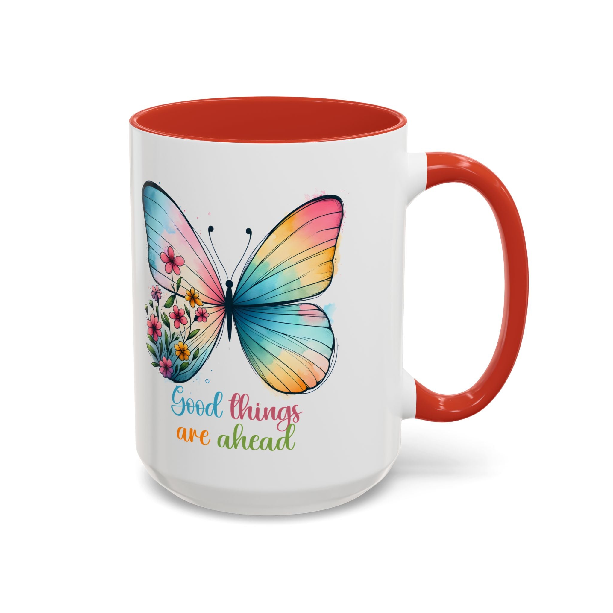 Inspirational Butterfly Coffee Mug positive vibe mental health