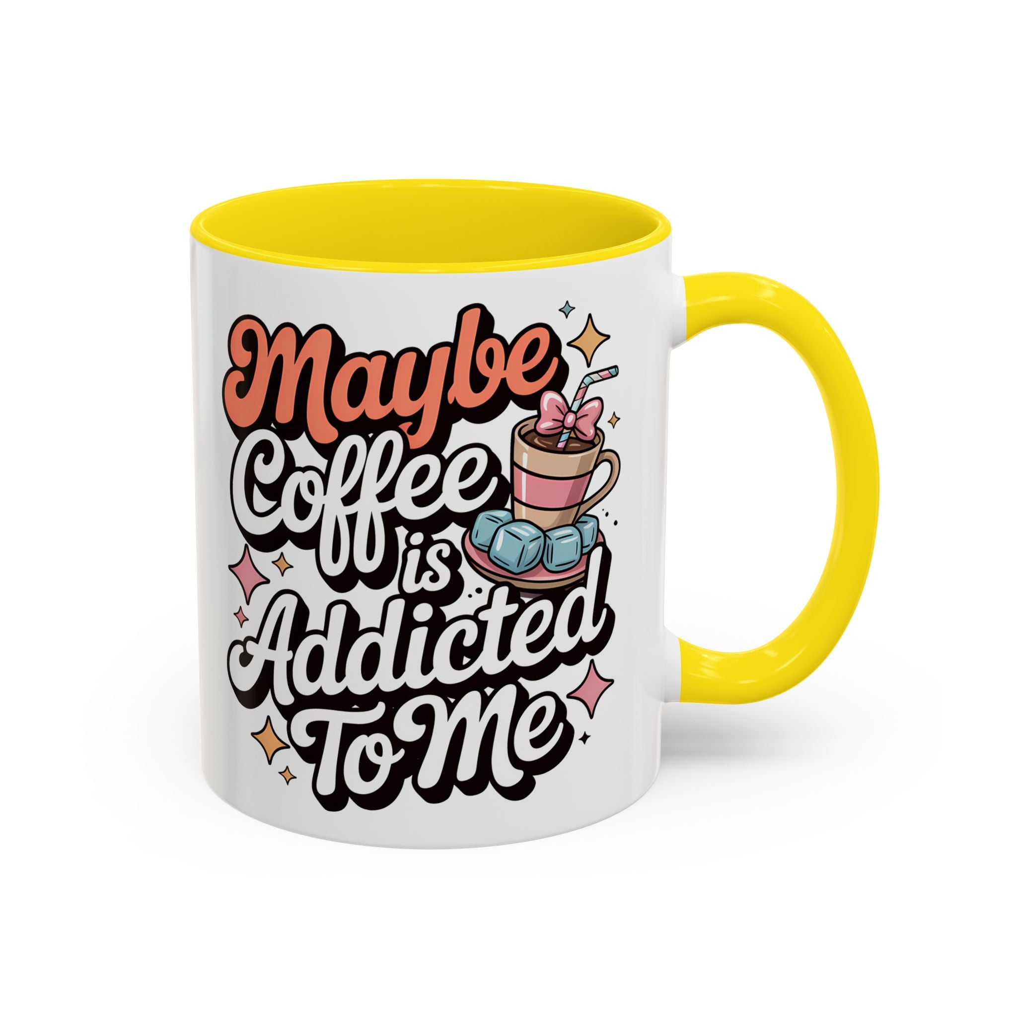 Coffee Addict Accent Mug - Fun Design for Coffee Lovers