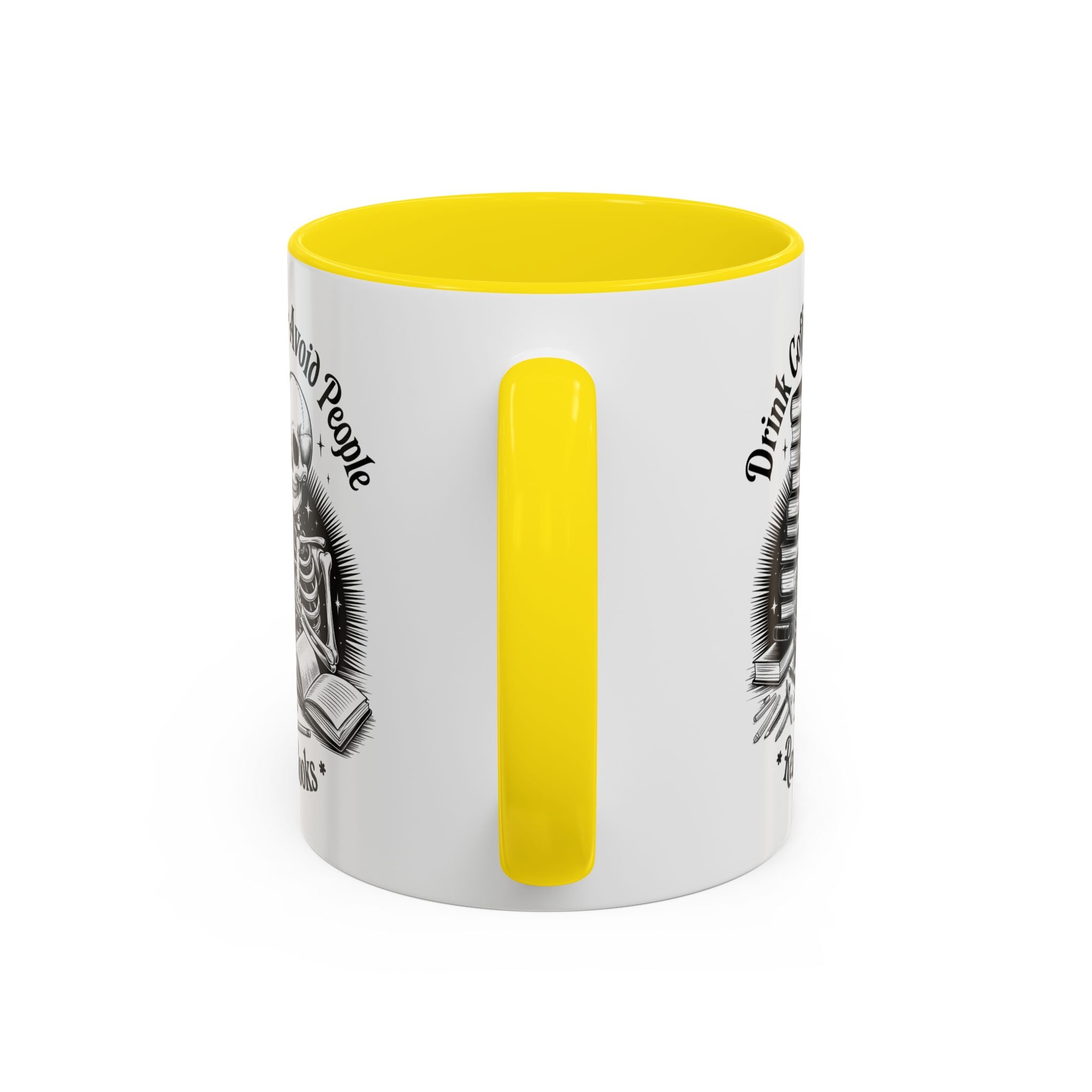Skeleton Coffee Mug - Drink Coffee, Avoid People funny adult humor