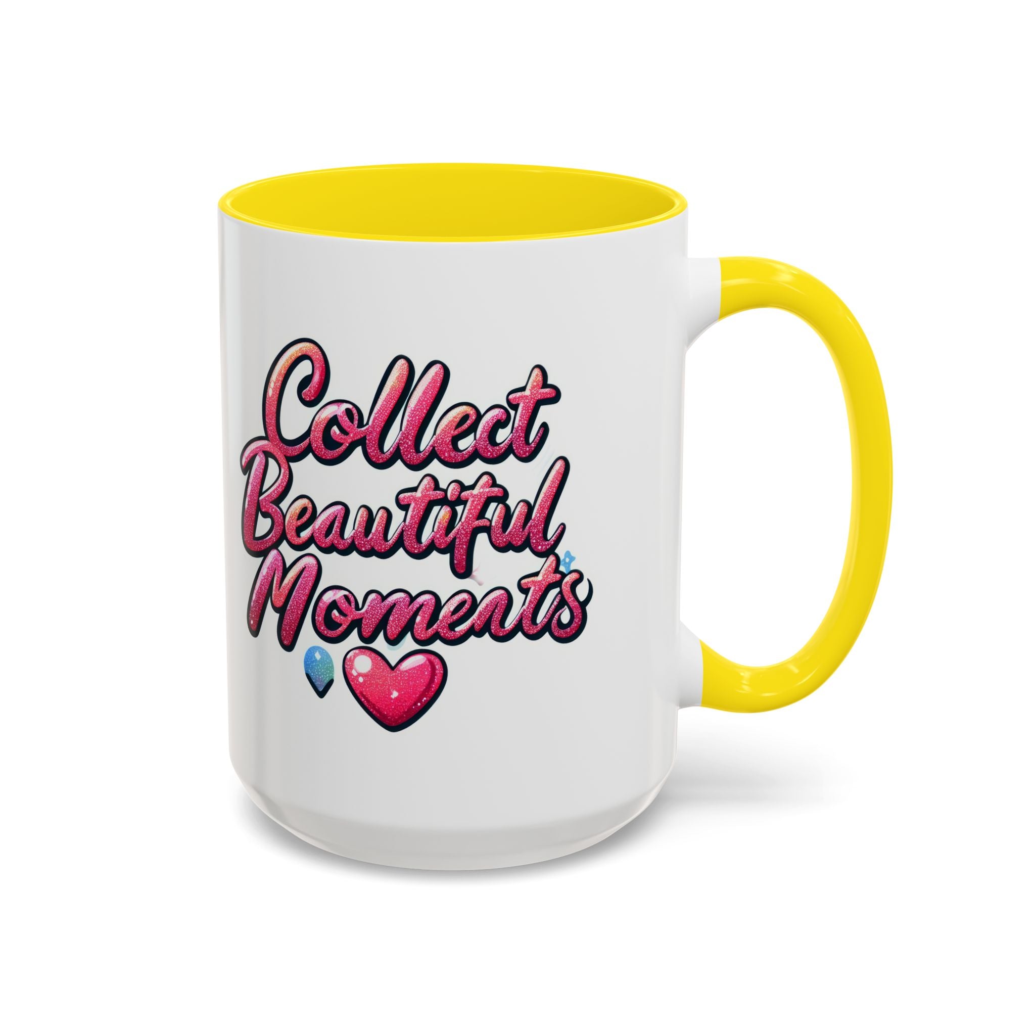 Collect Beautiful Moments Coffee Mug - 11oz & 15oz positive vibe love heart cup