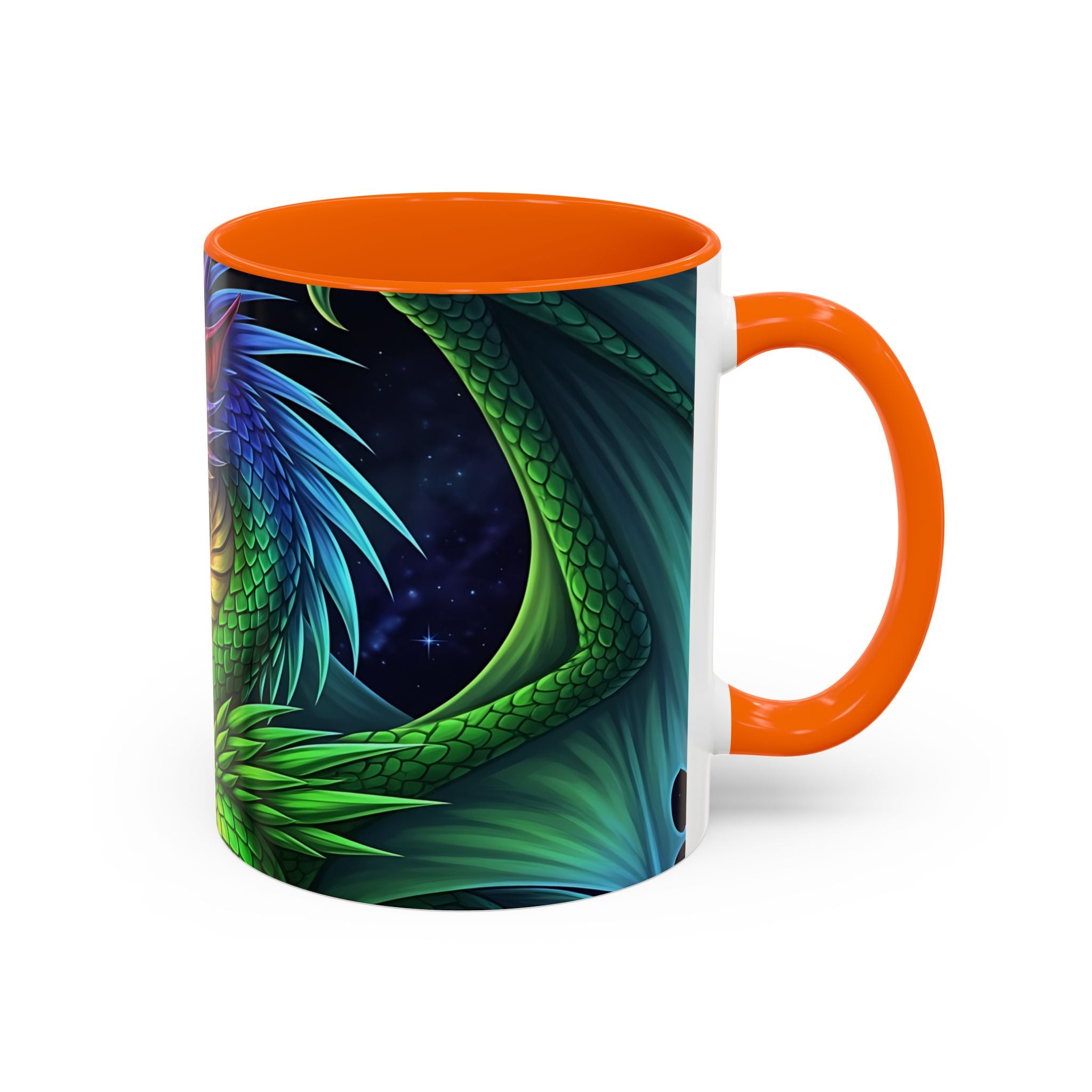 green  Dragon Accent Coffee Mug - 11 & 15oz Fantasy Drinkware