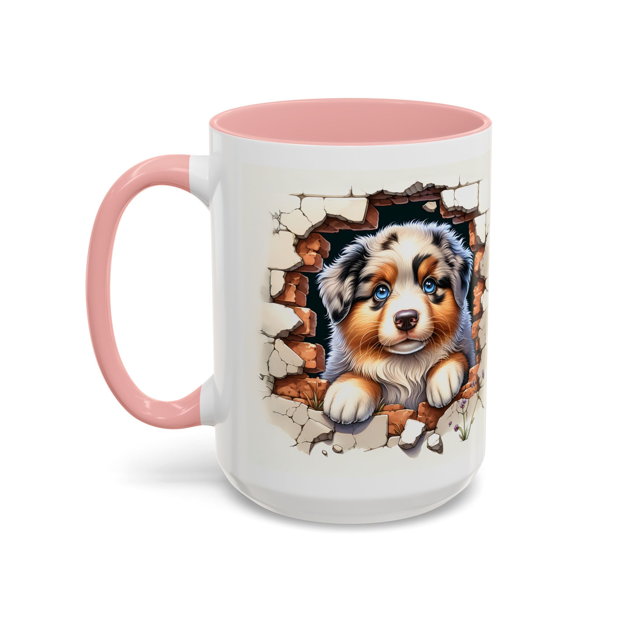 Cute Puppy Accent Coffee Mug - Perfect Gift for Dog Lovers, Unique Pet Lover Mug, Mother’s Day, Birthday, Home Decor