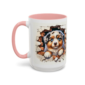 Cute Puppy Accent Coffee Mug - Perfect Gift for Dog Lovers, Unique Pet Lover Mug, Mother’s Day, Birthday, Home Decor