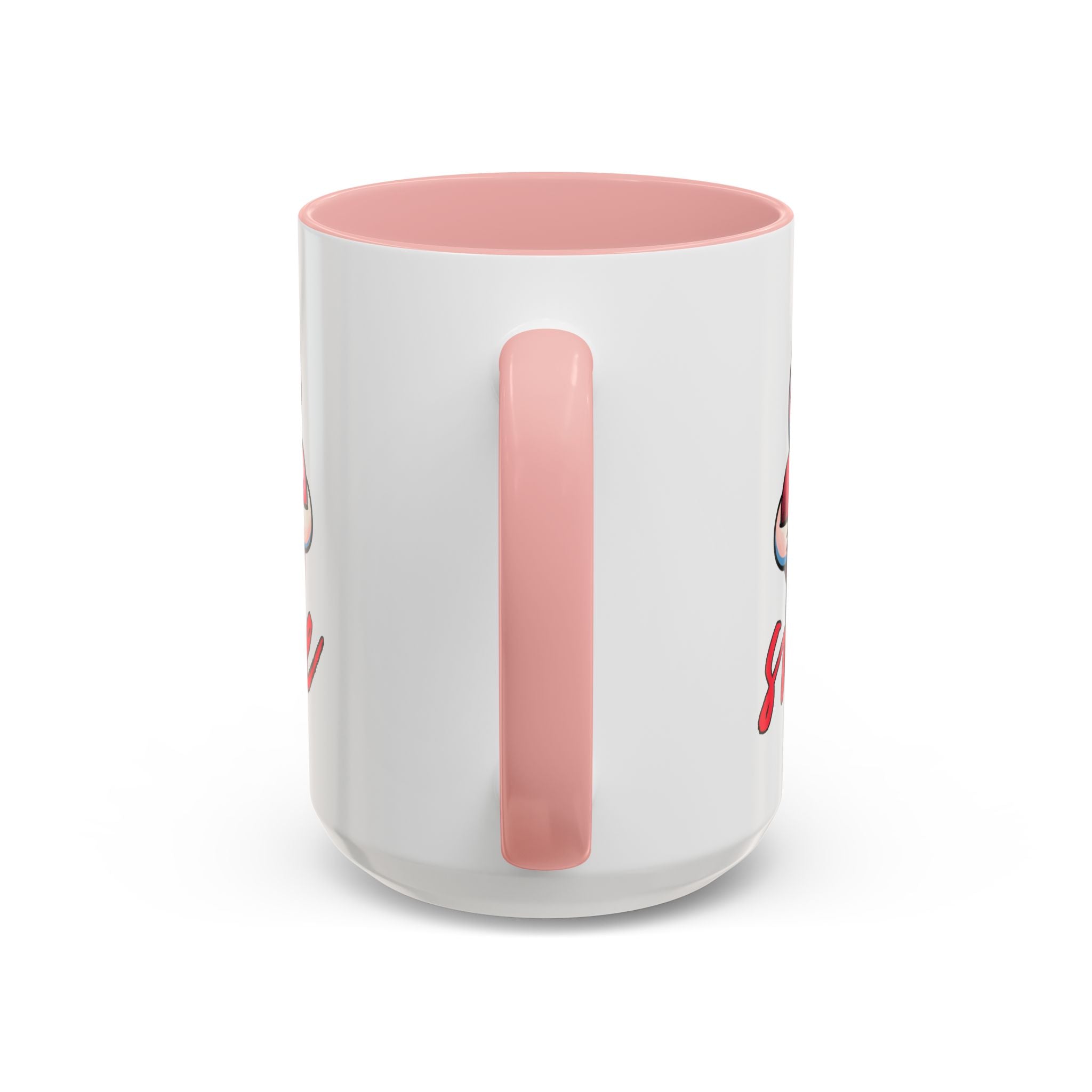Smiling Heart Accent Coffee Mug - 11oz & 15oz | Cute Gift for Friends & Family