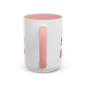 Smiling Heart Accent Coffee Mug - 11oz & 15oz | Cute Gift for Friends & Family
