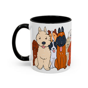 Cute Dog Breed Accent Coffee Mug, Pet Lover Gift, Canine Mug, Gifts for Dog Owners, Puppy Lover Mug