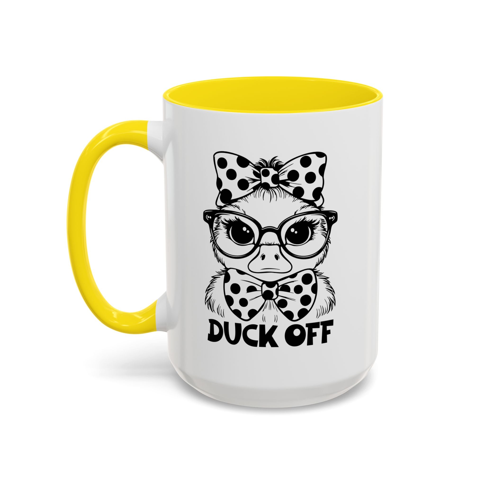 Duck off  Coffee Mug - Fun Gift for Bird Lovers, Birthday, Office Décor, Humorous Kitchenware, Unique Drinkware