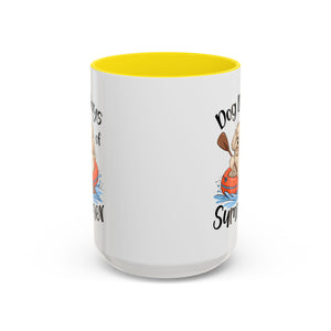Dog Days of Summer Coffee Mug, Cute Dog Mug, Pet Lover Gift, Summer Vibes, Beach Decor, Fun Pet Cup, Canoeing Dog Design