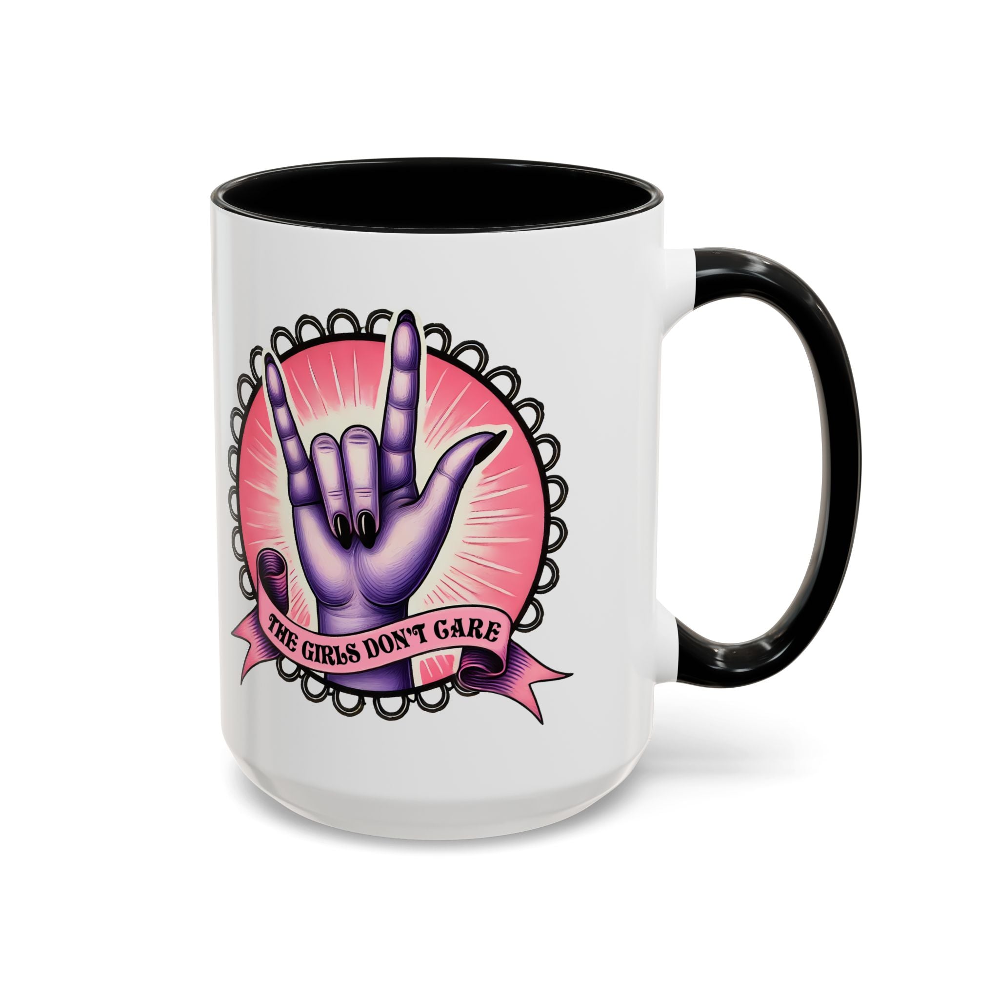 Rock 'n' Roll Accent Coffee Mug - Perfect for Music Lovers, Gift for Her, Unique Office Mug, Fun Coffee Cup, Empowering Gift Idea