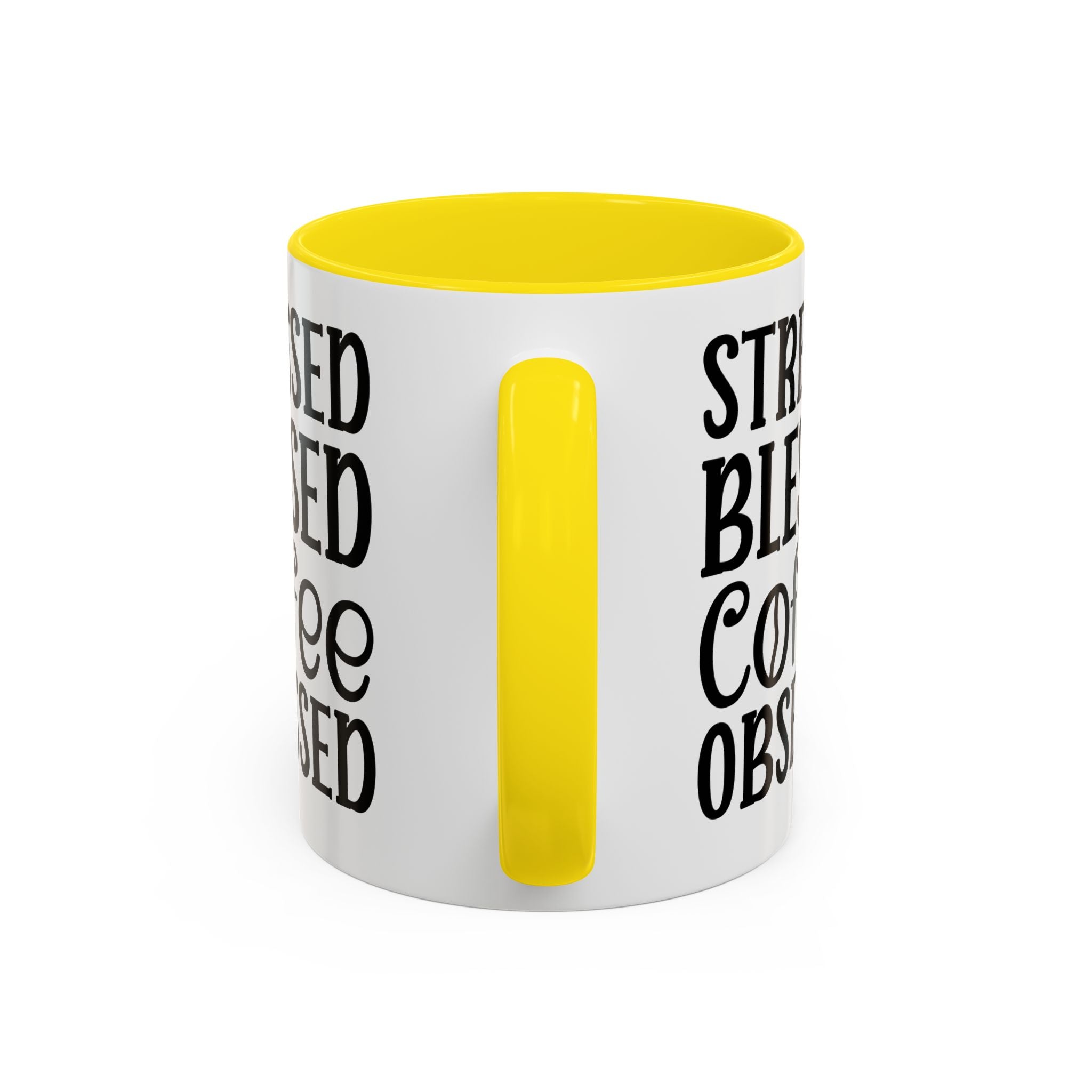 Stressed Blessed Coffee Obsessed Mug, Motivational Coffee Mug, Gift for Coffee Lovers, Funny Office Mug, Self-Care Gift Idea