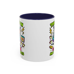 Thriving on Caffeine Mug | Funny Owl Coffee Cup | Gift for Coffee Lovers | Cute Kitchen Decor | Birthday, Holiday Gift
