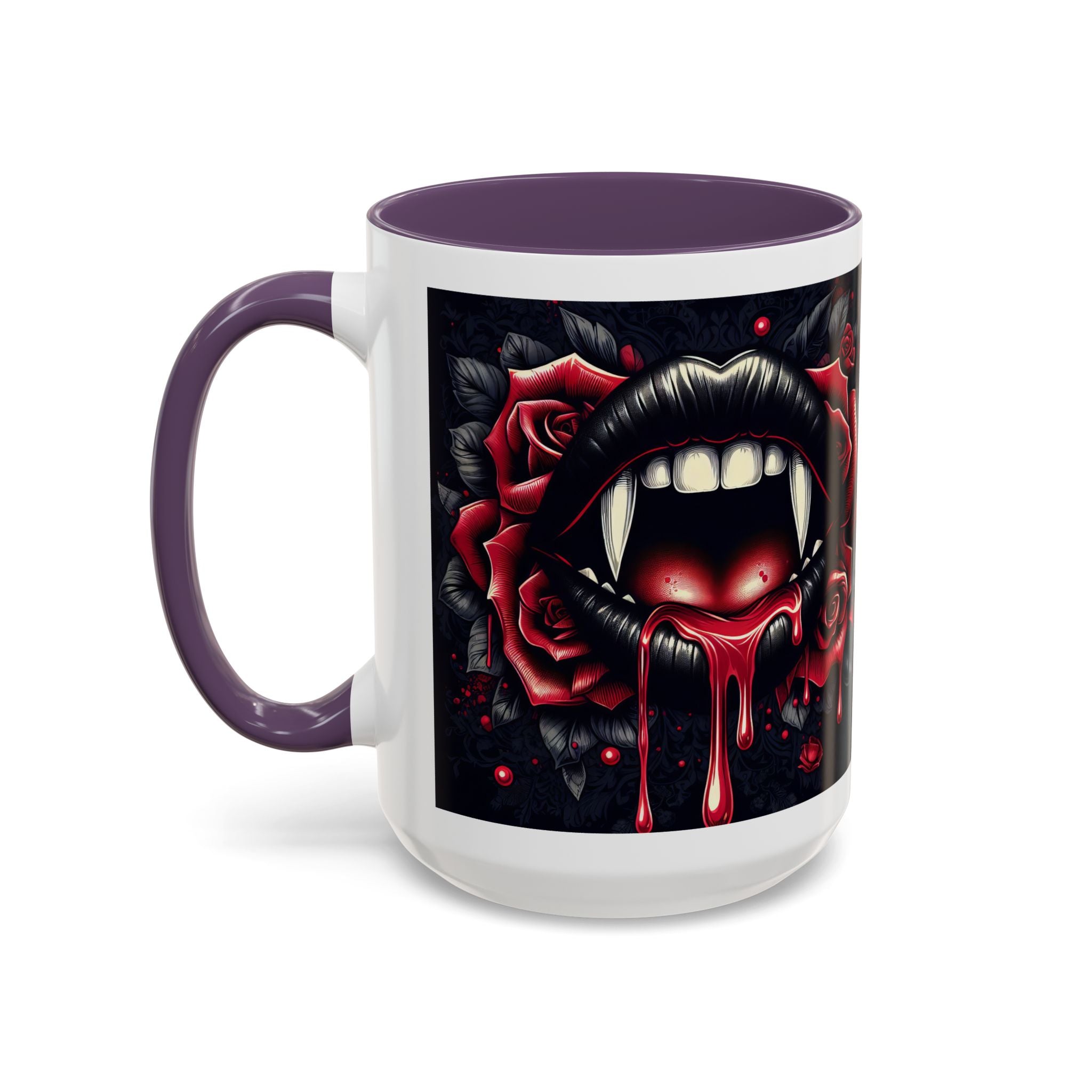Gothic Vampire Rose Coffee Mug | Perfect for Halloween, Unique Gift, Dark Aesthetic, Gothic Decor, Horror Collectible